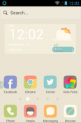 Early Spring Snow Hola Launcher HTC One V Theme