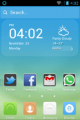 The Subtle Blue Hola Launcher Sony Xperia Tablet S 3G Theme