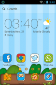 Sly Cat Hola Launcher ZTE Blade III Theme