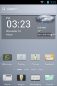 Pale Style Hola Launcher Samsung Galaxy Reverb M950 Theme