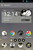 Circle Planet Hola Launcher HTC One V Theme