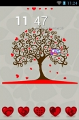 Tree Of Hearts Go Launcher Nokia 2660 Flip Theme