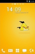 Angry Birds Yellow Go Launcher Nokia 220 4G Theme