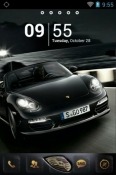 Black Porsche Go Launcher Nokia 220 4G Theme