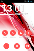 Flatcons Red Icon Pack HTC Desire VC Theme
