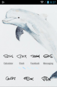 Blue Fish Icon Pack HTC Desire C Theme
