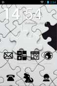 Stamped Black Icon Pack Huawei Ascend P1 LTE Theme