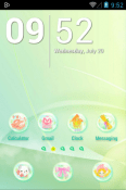 Daisy In Rainbow Icon Pack Alcatel One Touch Evo 7 Theme