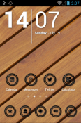 Black Circle Icon Pack HTC One V Theme