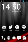 Big White Minimal Icon Pack HTC One V Theme