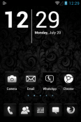 Black Icon Pack HTC One S Theme