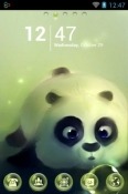 Panda And Bubbles Go Launcher Android Mobile Phone Theme