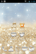 Gold &amp; Silver Go Launcher LG Optimus G Pro Theme