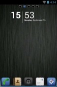 iPhone DarkSteel Lite Go Launcher Nokia 110 (2019) Theme