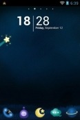 Rainbow Night Go Launcher Nokia 105+ (2022) Theme