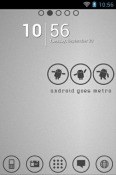 Android Metro White Go Launcher Nokia 105+ (2022) Theme