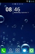 Underwater Bubbles Go Launcher Nokia 105+ (2022) Theme