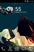 Abstract Mountain Go Launcher Android Mobile Phone Theme