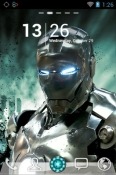 Silver Iron Man Go Launcher Infinix Hot 30i Theme