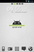 Android White Go Launcher Huawei MediaPad T1 10 Theme