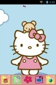 Hello Kitty Go Launcher Xiaomi Poco C55 Theme