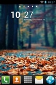 Fallen Leaves Go Launcher OnePlus Nord N300 Theme