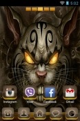 Devil Kitten Go Launcher Samsung Galaxy A03s Theme