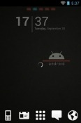 Android Black Go Launcher G&amp;#039;Five A8 Theme