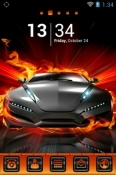 Fire Car Go Launcher Android Mobile Phone Theme