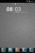 Grey Alloy Go Launcher Xiaomi Redmi Note 9 Theme