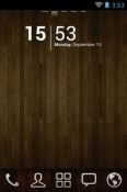 Wood Go Launcher Android Mobile Phone Theme