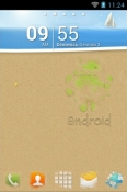 Droid At The Beach Go Launcher G&amp;#039;Five G12 Theme