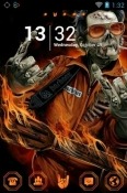 Rock Zombie Go Launcher RED Hydrogen One Theme