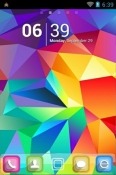 Geometrical Abstract  Go Launcher RED Hydrogen One Theme