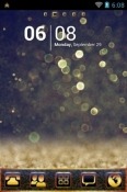 Golden Star Dust Go Launcher Xiaomi Poco X3 Theme