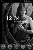 Black &amp; White Go Launcher Honor Magic Vs Theme