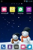 Snowman Go Launcher Huawei Mate X Theme