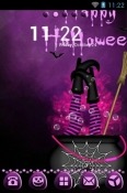 Purple Halloween Go Launcher HTC U12+ Theme