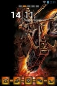 Hell Raider Go Launcher QMobile Noir W8 Theme