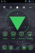 Blackish Go Launcher Nokia X Theme