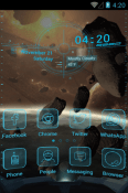 Spaceship Hola Launcher HTC One S Theme