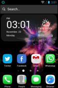 Colorful OS Hola Launcher HTC One V Theme