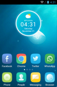 Jellyfish Hola Launcher Android Mobile Phone Theme