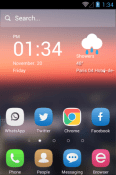 Urban Sunset Hola Launcher Sony Xperia tipo Theme