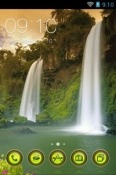 Two Sisters Waterfall CLauncher Android Mobile Phone Theme