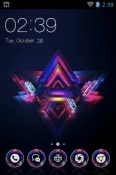 Triangular Abstract CLauncher Samsung Galaxy Reverb M950 Theme
