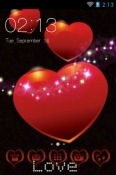 Sparkling Hearts CLauncher Samsung Galaxy Axiom R830 Theme