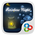 Rainbow Night Go Launcher QMobile Noir A55 Theme