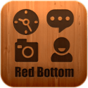 Red Bottom Go Launcher LG G Pad 7.0 LTE Theme