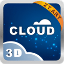 Cloud 3D Go Launcher Android Mobile Phone Theme